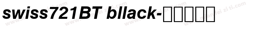 swiss721BT bllack字体转换